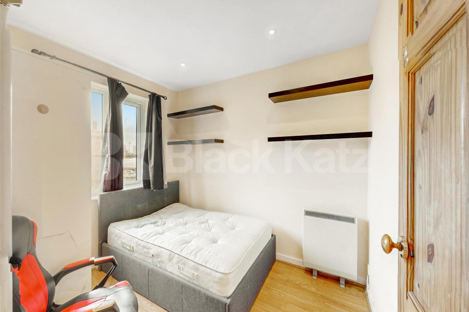 Top floor private development with charming balcony, communal gardens & parking Towergate , Pages Walk 